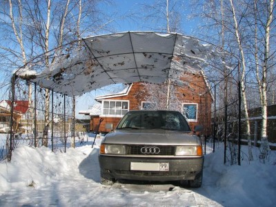 Крыша из снега
