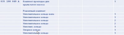 Ремкомплект ГУРа