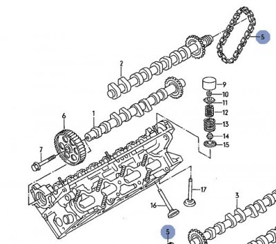 распредвал audi a8 abz