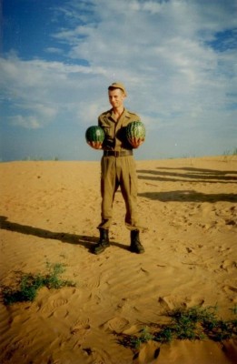 арбузов наелся на всю оставшуюся жизнь:)