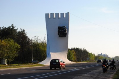 въезд в город Брест