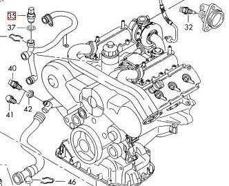 059 919 501 Двойной датчик температуры