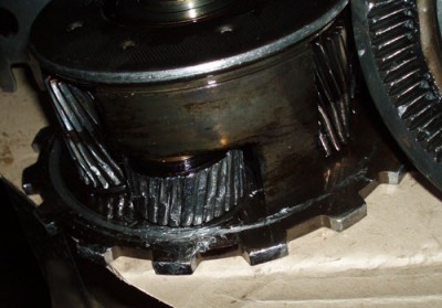 размолотило зубья