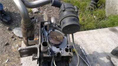 И вот она свеча с синим проводом