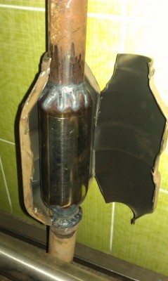 обварил перфор. трубу и промежуточную