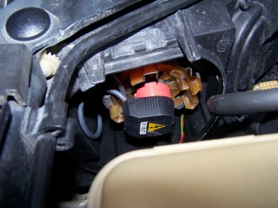 Положение элементов при включенном ближнем свете.